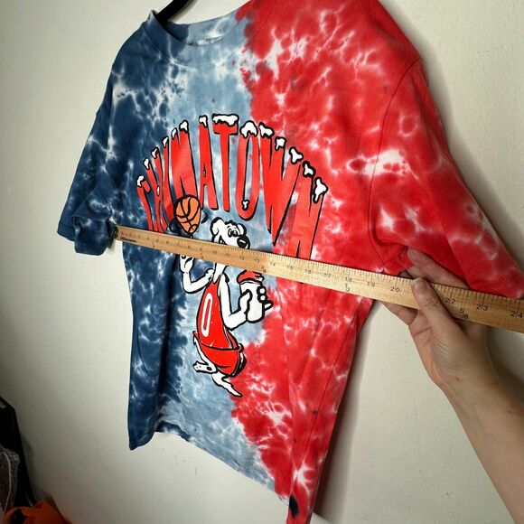 NWOT Chinatown Market Red White & Blue Tie Dye Short Sleeve Basketball Tee M - Picture 10 of 10